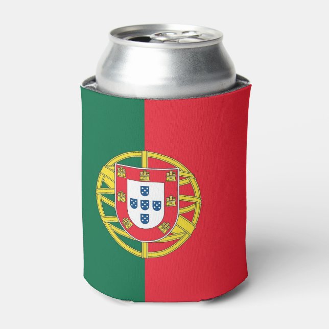 Can Cooler with flag of Portugal (Can Front)
