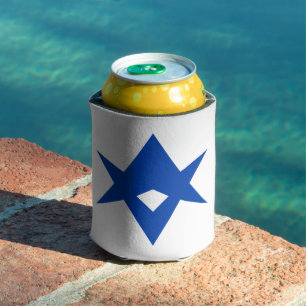 Can Cooler with flag of Toyota City, Japan