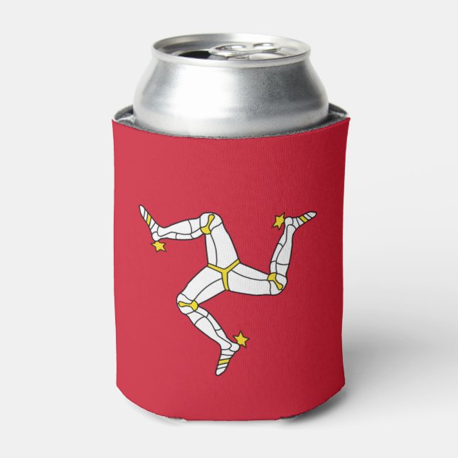 Can Cooler with Isle of Man flag, United Kingdom (Can Front)