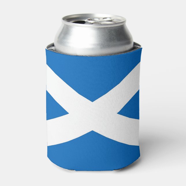 Can Cooler with Scotland flag, United Kingdom (Can Front)