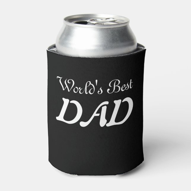 Can Coolers/Black/World's Best DAD Can Cooler (Can Front)