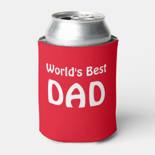 Can Coolers/Red/World's Best DAD Can Cooler