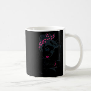 Can Cure It Rosie Riveter Breast Cancer Survivor Coffee Mug