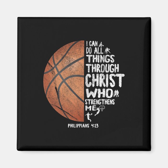 Can Do All Things Through Christ Philippians 413 B Magnet (Front)