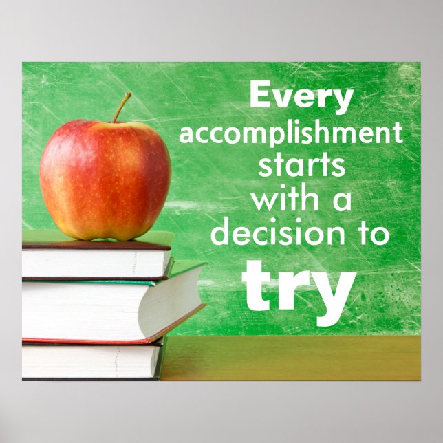 Can-Do Attitude Classroom Poster (Front)