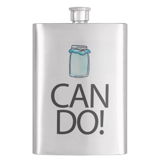 Can Do Hip Flask (Front)
