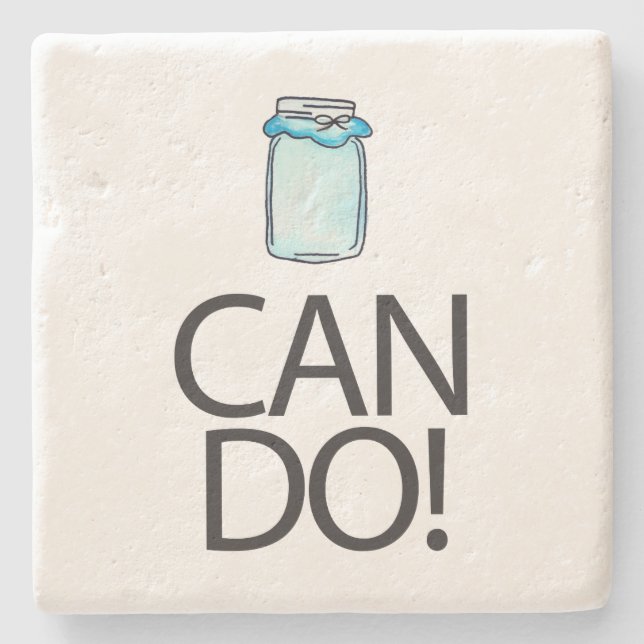 Can Do Stone Coaster (Front)