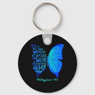 Can Do Things Through Christ Who Strengthens Gift Key Ring