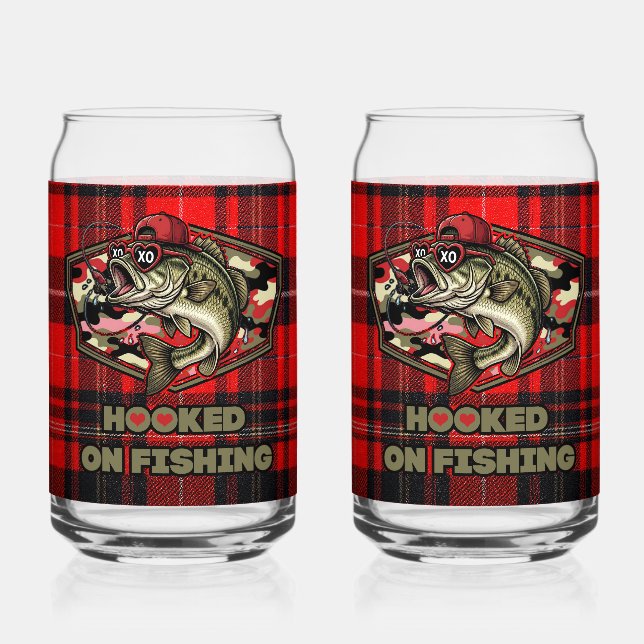 Can glas with a fun fish can glass (Front)