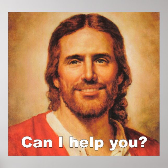 Can I Help You? Canvas Poster (Front)