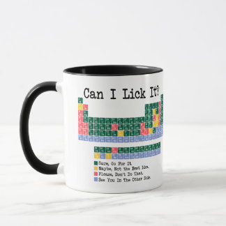 Can I Lick It Chemistry Periodic Table–Fun Science Mug
