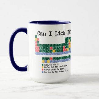 Can I Lick It Chemistry Periodic Table–Fun Science Mug
