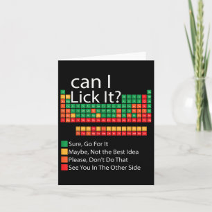 Can I Lick It Funny 100 Days Of School Periodic Ta Card