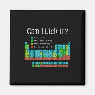 Can I Lick It Funny Back To School Periodic Table  Magnet