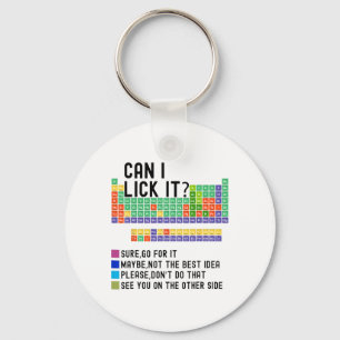 Can I Lick It Periodic Table Chart Science Teacher Key Ring