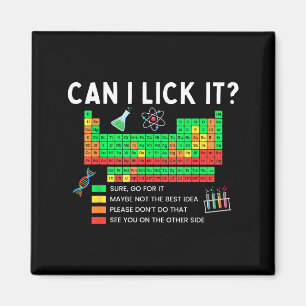 Can I Lick It Periodic Table Chart Science Teacher Magnet