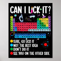 Can I Lick It Periodic Table Funny Science Chemist