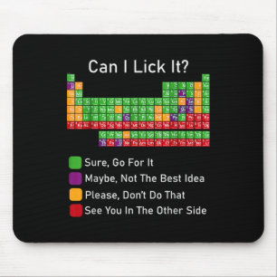 Can I Lick It Periodic Table Mouse Pad