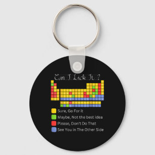 Can I Lick It Periodic Table Teacher Student Boys Key Ring