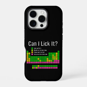Can I Lick It Periodic Table Teacher Student Kids iPhone 16 Pro Case