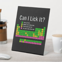 Can I Lick It Periodic Table Teacher Student Kids