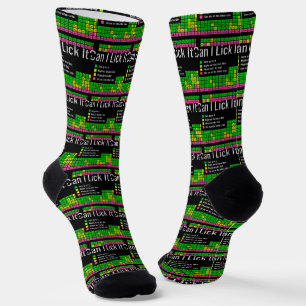 Can I Lick It Periodic Table Teacher Student Kids Socks