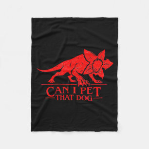 Can I Pet That Dog Demo Dog Stranger Meme Funny Do Fleece Blanket