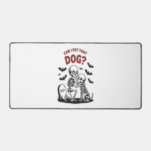 Can I Pet That Dog Halloween Desk Mat