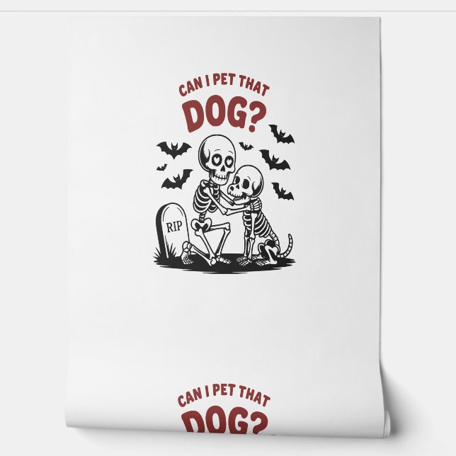 Can I Pet That Dog Halloween Wallpaper (Unrolling)