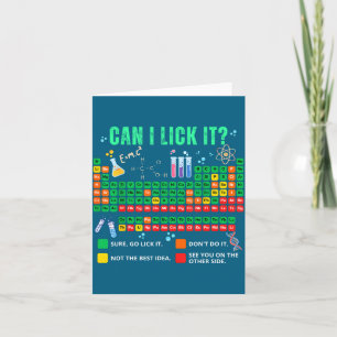 Can Lick It Periodic Table Back To School Card