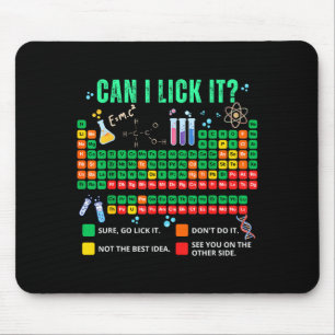 Can Lick It Periodic Table Illustration Mouse Pad