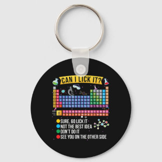 Can Lick Periodic Table Funny Science Chemistry Key Ring