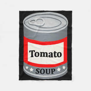 Can Of Tomato Soup Funny Last Minute Lazy Hallowee Fleece Blanket