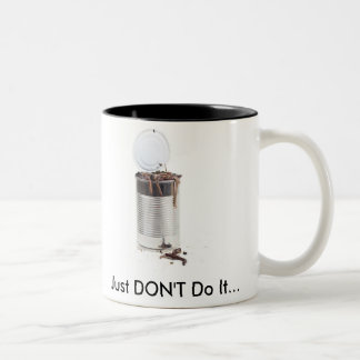 Can of worms Two-Tone coffee mug