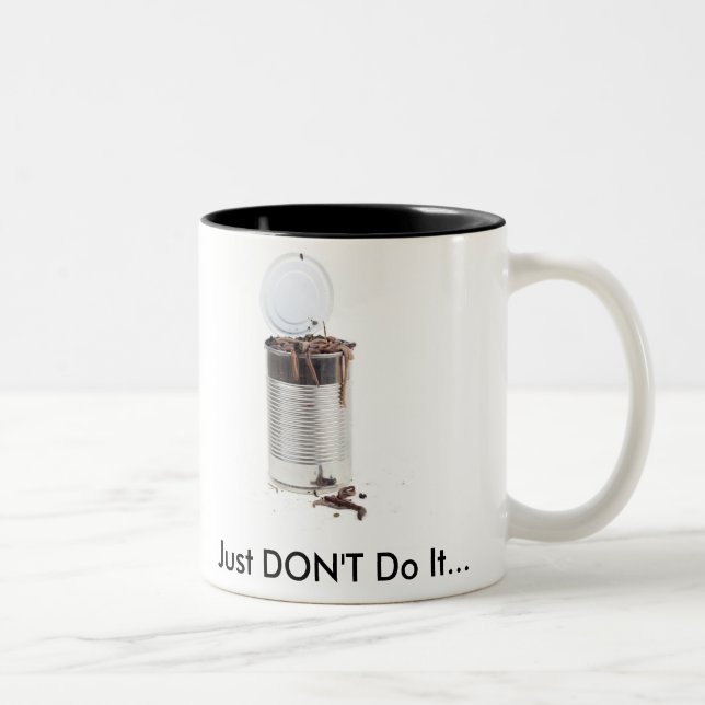 Can of worms Two-Tone coffee mug (Right)