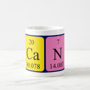 Can periodic table name mug