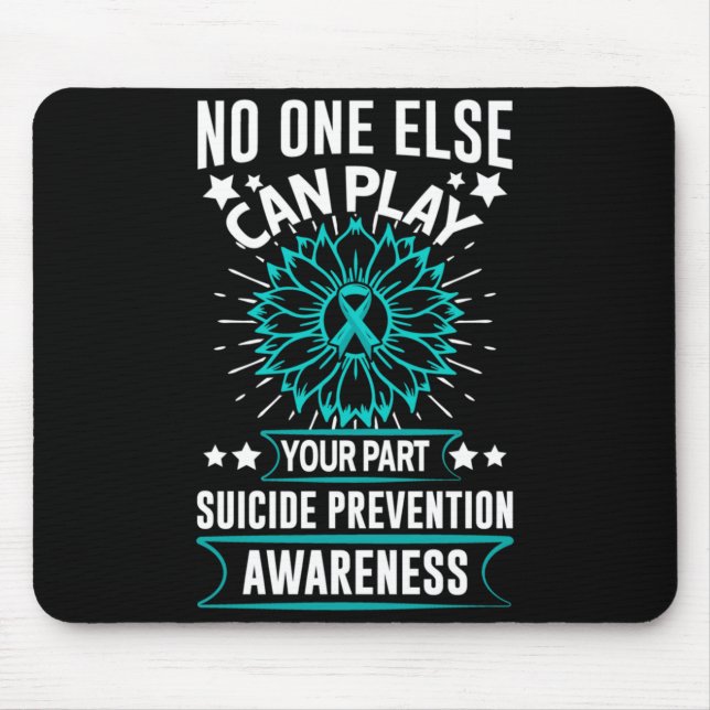 Can Play Your Part Prevention Awareness Artwork Mouse Pad (Front)
