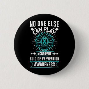 Can Play Your Part Prevention Awareness Design 6 Cm Round Badge