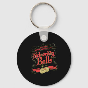 Can Resist My Schweddy Ball Candy Ugly Xmas Appare Key Ring