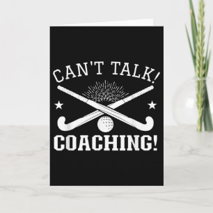 Can`t Talk Coaching - Field Hockey Trainer Card