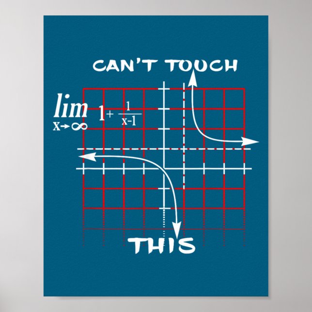 Can T Touch This Equation Math Funny Gift  Poster (Front)