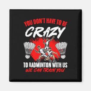Can Train Racket Shuttle Sport Hobby Badminton Pla Magnet
