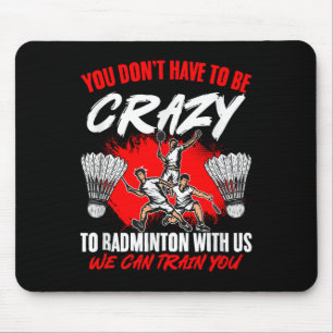 Can Train Racket Shuttle Sport Hobby Badminton Pla Mouse Pad