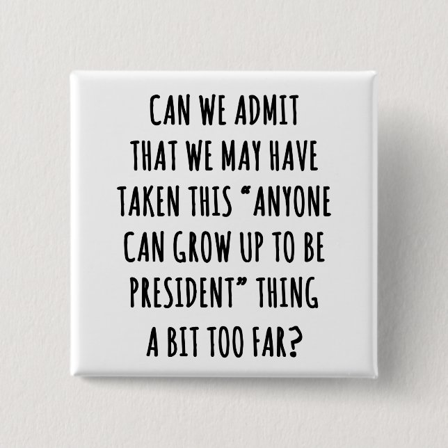Can We Admit 15 Cm Square Badge (Front)