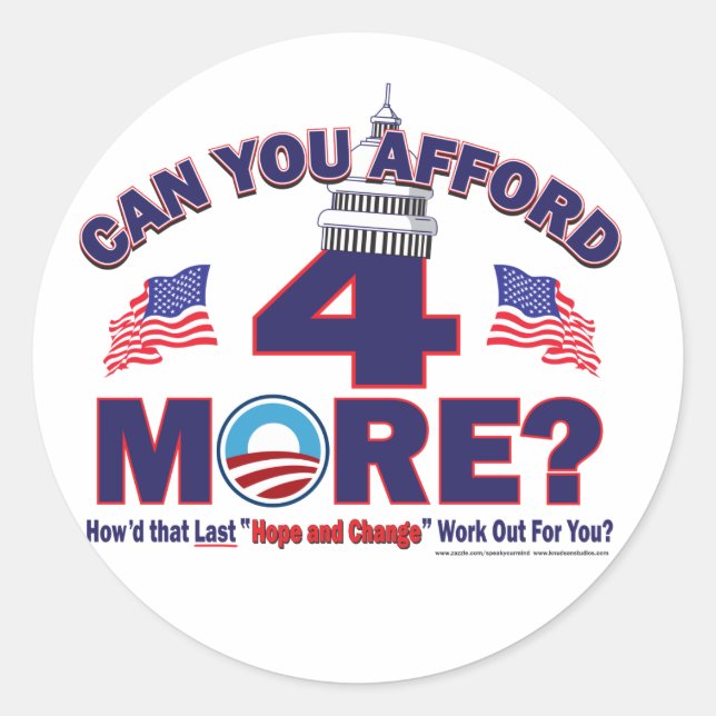 Can You Afford 4 More Classic Round Sticker (Front)