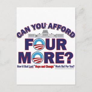 Can You Afford Four More Postcard
