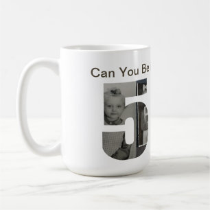 Can You Believe Turning 50? Child Photo Collage Coffee Mug