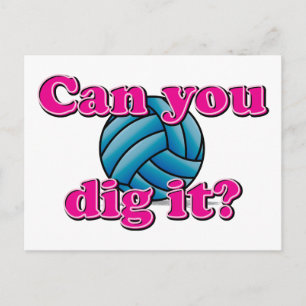 Can you dig it? Volleyball! Postcard