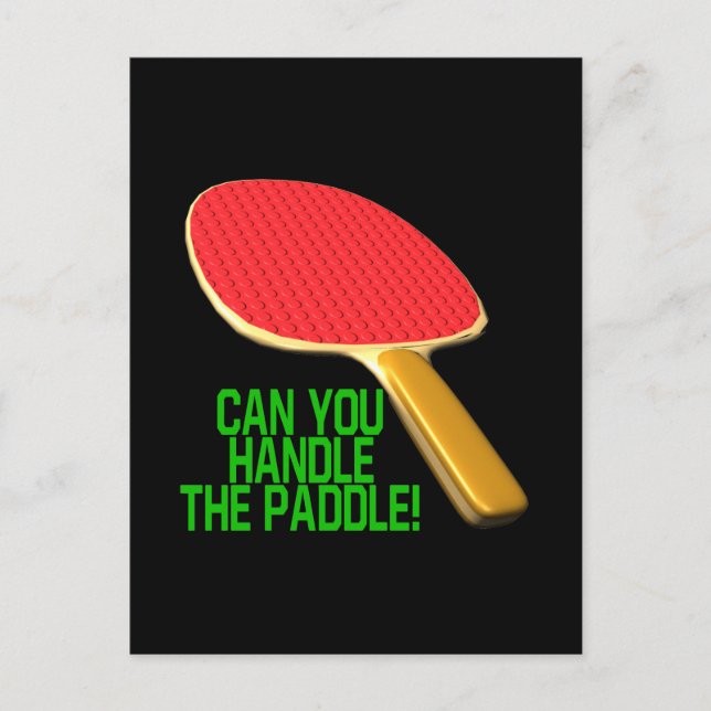 Can You Handle The Paddle Postcard (Front)