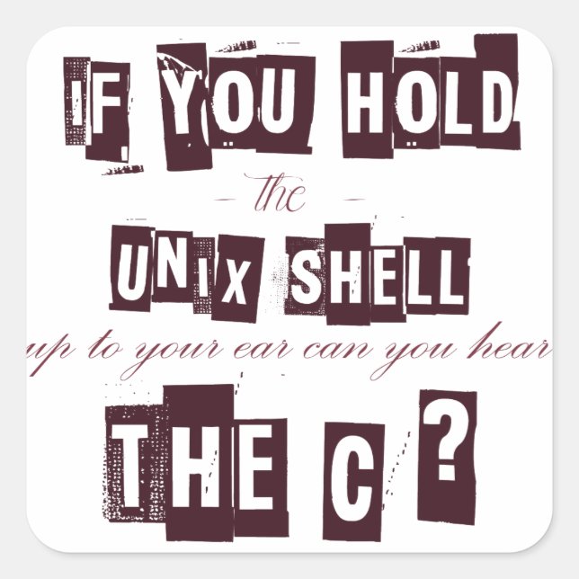 Can you Hear the C Square Sticker (Front)